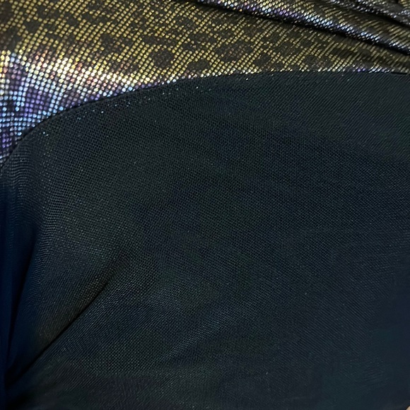 Bebe Addition metalic gold leopard print size XS raunch mini ddress - Picture 5 of 17